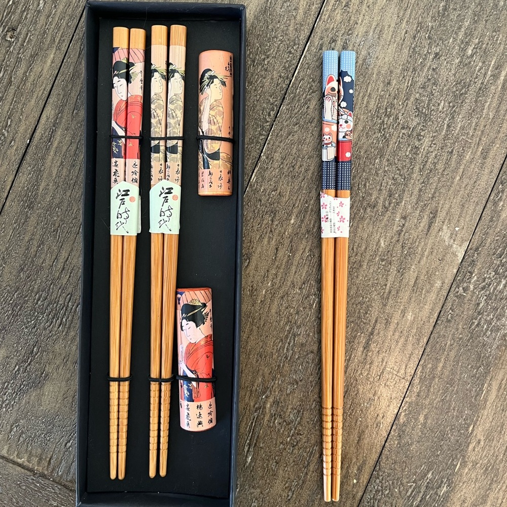 Chopsticks with holder beautiful designs